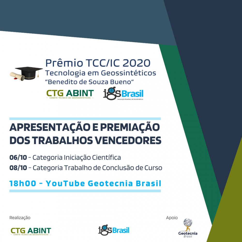 1º dia Apresentação dos trabalhos vencedores do Prêmio TCC/IC 2020